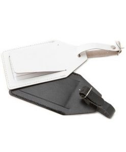 Recycled Leather Luggage Tag