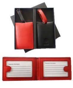 Magnet Leather Luggage Tag