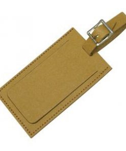Eco Natural Leather Luggage Tag