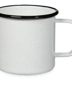 Contrast Trim Enamel Mugs