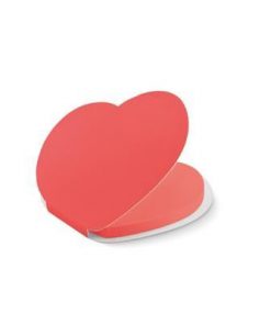 Alternative view of Heart Shaped Sticky Notes