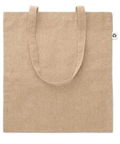 Two-Tone Natural Cotton Tote Bag